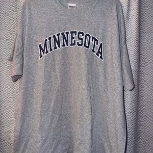 Gildan Gray Minnesota Short Sleeve Tee